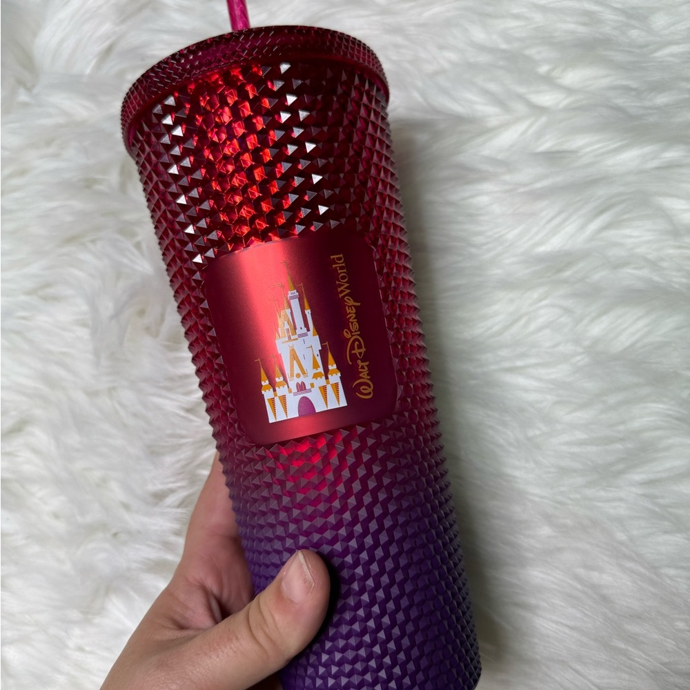 Starbucks X Disney Parks 50th Anniversary Studded Tumbler BNWT ombré WDW